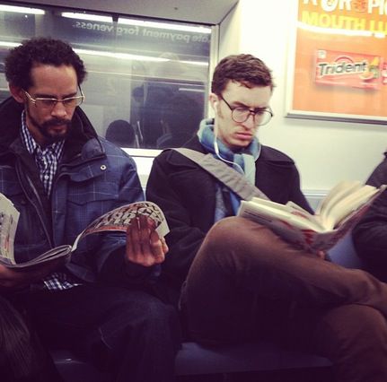 Runner Up - Christopher Hermelin reads The Orphan Master's Son on his morning commute.
